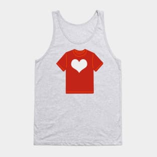 Heart T-Shirt Tank Top